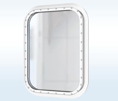 China Ship Rectangular Marine Windows , Openable Fireproof Marine Replacement Windows for sale