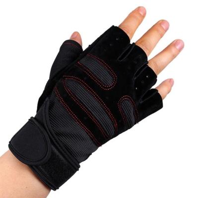 China Half Finger Low MOQ Wrist Wrap Gel Protective Gel Short Finger Gym Gloves For Weightlifting Sport Training for sale