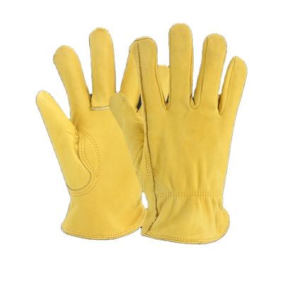 China Durable Premium CE EN420 Cowhide Heavy Duty Leather Cut Heavy Duty Flexible Protective Safety Training Working Gloves for sale