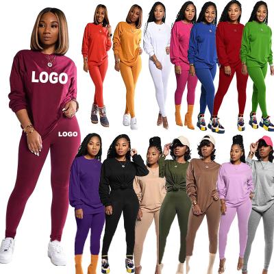 China LLDRESS 2020 Fashion Anti-Static Autumn Casual Sets For Women's Legging Two Piece Set Clothing for sale