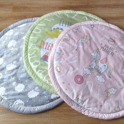 China OEM Playful Cute Cartoon Animal Colorful Around Newborn Crawling Kids Children Play Carpet Baby Floor Mat for sale