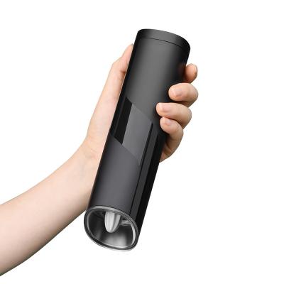 China Durable Handheld Durable Plastic Induction Gravity Adjustable ABS Ceramic Electric Salt and Pepper Grinder for sale