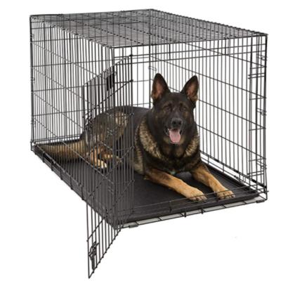 China Breathable Breathable Pet Cages Carriers / Durable Dog Cage Portable Pet Cage With Tray for sale