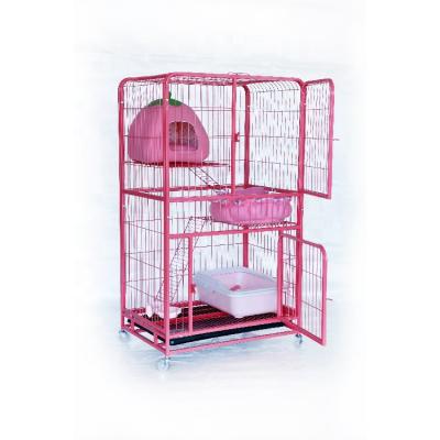 China Cat Cage Display Pet Cage Folding Folding Breathable High Quality Breathable for sale