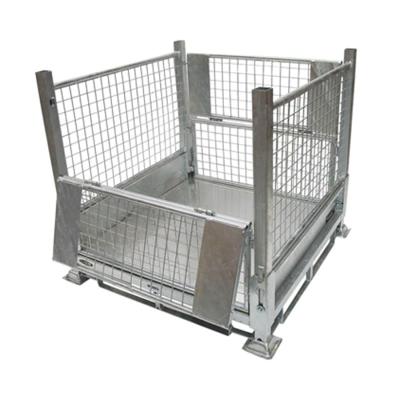 China Cages Welded Wire Mesh Container Rolling Metal Garbage Ball Drop Storage Cage for sale