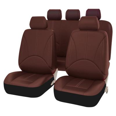 China FLY5D Sports Top PU Leather+polyester Fabrics Luxury Customizable Car Seat Covers For Four Seasons Car Seat Covers Universal for sale