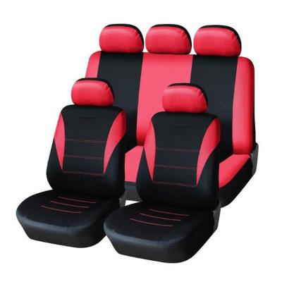 China Fly5D Sports Hot Selling Polyester Fabrics Car Seat Protector Set Universal Fully Covered Car Cushion Covers for sale