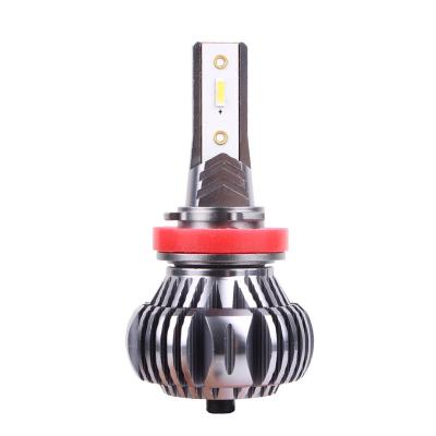 China Car LED Headlight AutoBid Wholesale Price Car Led Fanless Lights High Power 56W 6000K Car Bulbs H7 H11 9005 9006 9012 Fanless Led Headlights for sale