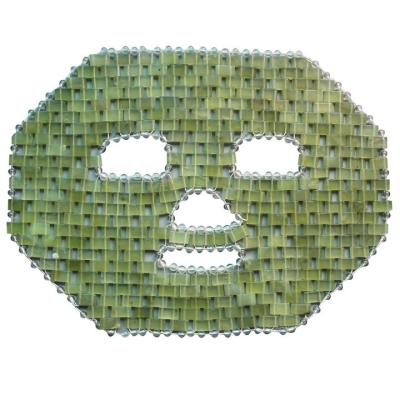 China 2021 New Jade Convenient 100% Natural Yellow and Green Designed Natural and Durable Jade Stone Face-Pack for Face for sale