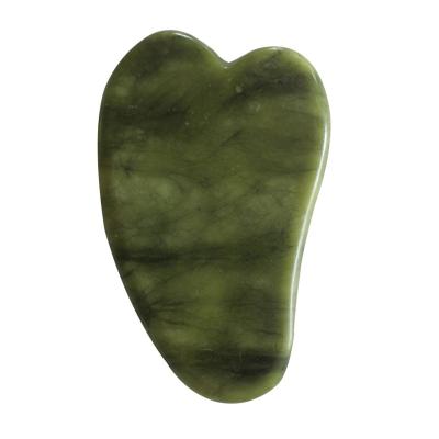 China New Design 100% Natural Natural Jade Stone Guasha Scraping Tools Gua Sha Massager for sale