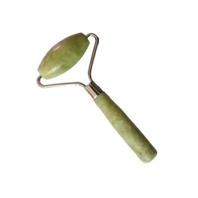 China Modern Natural Green 100% Jade Roller Whitening Practical Economy Simplicity Jade Guasha for Face for sale