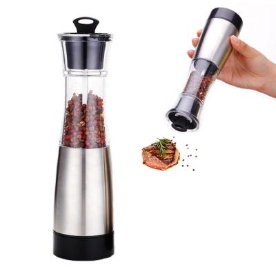 China Viable Hot Selling Electric Gravity Operation Salt And Pepper Grinder Spice Mill Set for sale