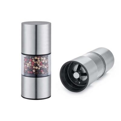 China Viable Factory Wholesale Manual Stainless Steel Salt and Pepper Grinder Hand Operated Pepper Mill Set for sale