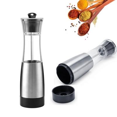 China Amazon Seller Manual Stainless Steel Salt Mill and Pepper Grinder Viable for sale