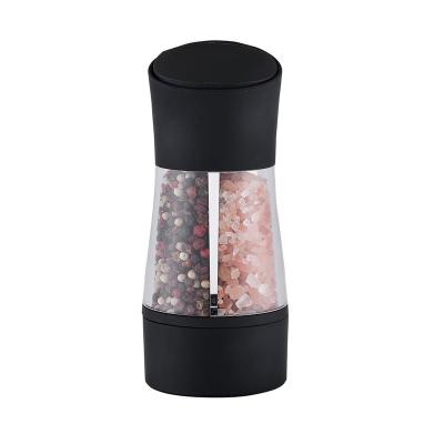 China Hot Selling Premium Viable 2 in 1 Acrylic Salt and Pepper Grinder Set for Kitchen for sale