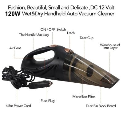 China Dustbuster ION Hand 3 in 1 Plastic Handheld Vacuum 4.0 KPA Multifunctional Cyclonic Wet/Dry Automatic Portable Dust Vacuum Cleaner for sale