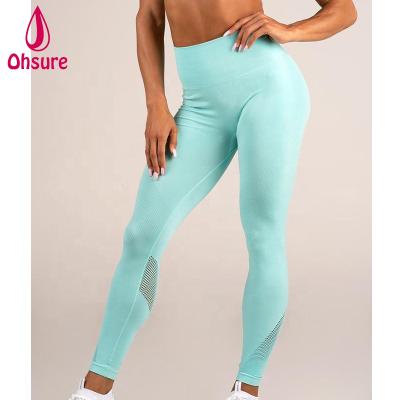 China Antibacterial seamless gym leggings workout women workout leggings yoga custom logo printing seamless tights for sale