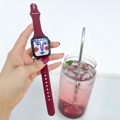 China Leather ConAmor | Candy Box Band | Slim Silicon Women's Strap For Apple Watch Band Series 6/SE/5/4 Climber Watch Band for sale