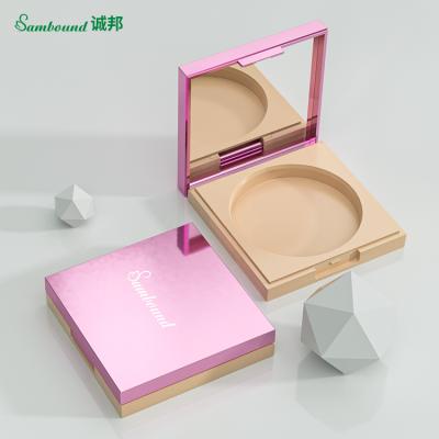 China Recycled Materials OEM Custom High Quality Plastic Pink Empty 13g Compact Blush Container Pallet for sale