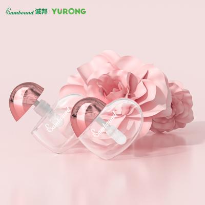 China Clear Pet Lip Gloss Tubes Cosmetic Empty Container 6ml Plastic Clear Heart Lip Gloss Tube Gold With Logo for sale