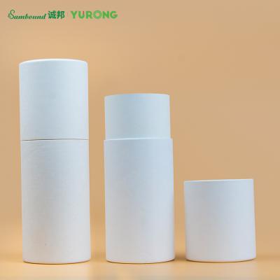 China Wholesale Custom Eco Recyclable Blank Empty Cosmetic Tube Stick Round Tube Deodorant Packaging Craft Tube for sale