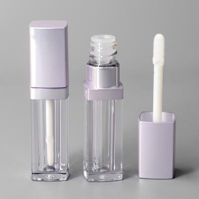 China Square Lip Gloss Cosmetic Tubes Bulk Tubes Private Label Clear Lip Gloss Packaging 3ML Lip Gloss Tubes Luxury Custom for sale