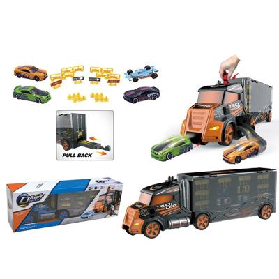 China 1.with sound 2. with 3PCS diecast cars china toy truck trailer manufacturers hot sale diecast truck model for sale