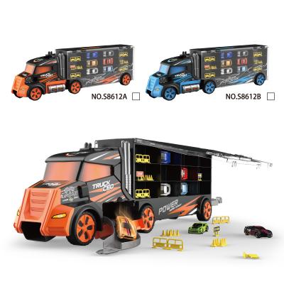 China 1.with sound 2. with 3PCS hot seller diecast cars china factory toy truck model trailer truck diecast toys for kids for sale