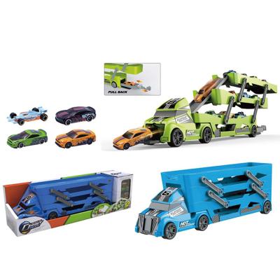 China Sinovan 2020 New Hobby RC Car Carry Truck Toy Play Set Hot Semi Trailer With Die-cast Cars for sale