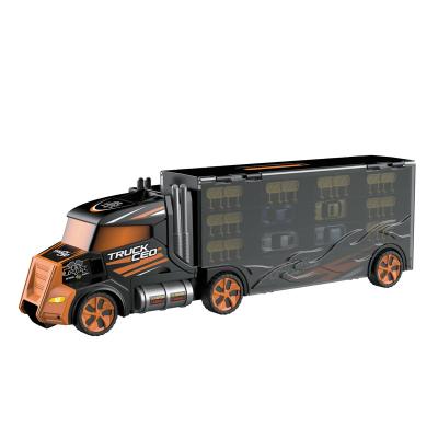 China 1.with sound 2. with 3PCS die cast cars plastic toy truck and trailer die cast car set toys alloy toy car for sale