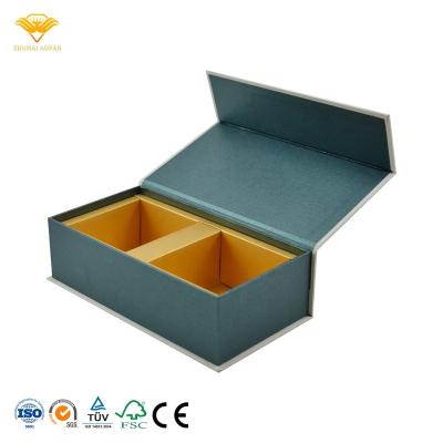 China Recycled Materials Custom Printed Rigid Cardboard Gift Collapsible Hot Foil Stamping Magnetic Box for sale