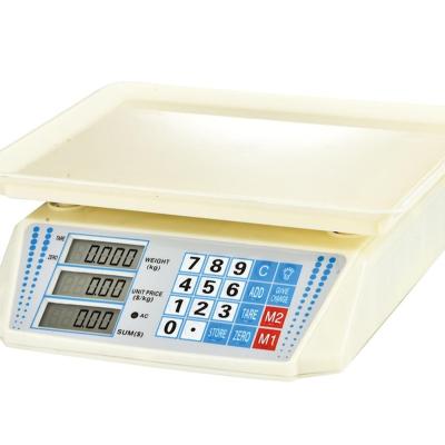 China ABS plastic cheap electronic scale 30kg 35kg 40kg for sale