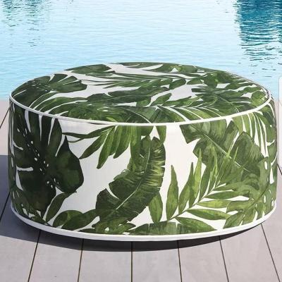 China Outdoor Inflatable Furniture Stool Large Easy-Carrying Leaf Around Living Stool Garden Seats for sale