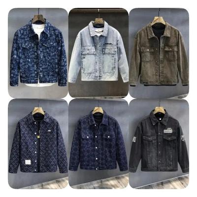 China Reversible Jean Jacket For Men Slim Fit Ripped Denim Jacket Coat for sale