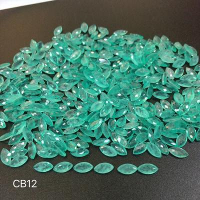 China NO Paraiba Crystal Synthetic Green Sapphire Stone Fusion Wuzhou Fashion Red Zircon Gemstone for sale