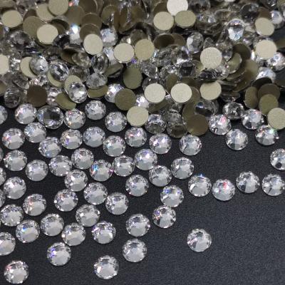 China Flatback 16 Facets Nail Stones Non-Hot Fix Rhinestone Crystal Flat Back For Dress 2088 for sale