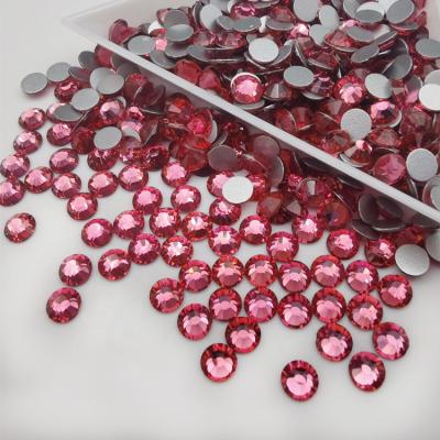 China Flat Back Rhinestones 5MM Rose Non Hot Fix Rhinestones 3D Flatback Stud Loose for sale