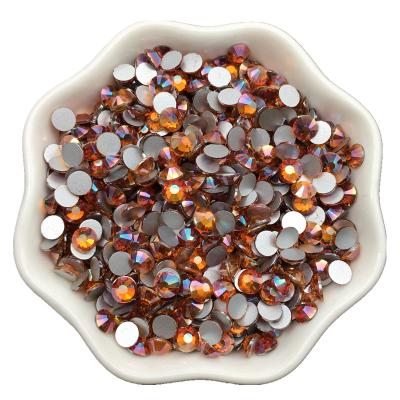 China Factory Wholesale 5MM Flatback Sunset Flat Back Rhinestones Non Hotfix Without Glue Rhinestones for sale