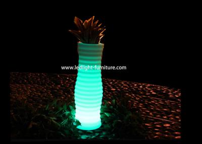 China Macetas que brillan intensamente llevadas prenda impermeable al aire libre, plantadores iluminados del jardín  en venta