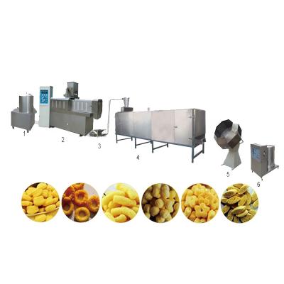 China Jinan factory low fat puff corn snacks production line/core filling food machine/extruder puffed food snacks for sale