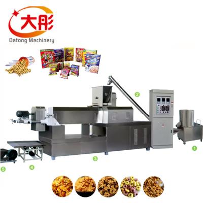 China Factory High Quality Automatic Breakfast Cereal Puff Makers Making Machine Oatmeal Extruder Making Machine for sale