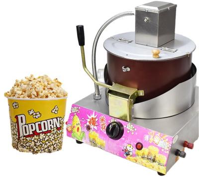 China Commercial Snacks Factory Popcorn Machine Gas Stall With Electric Stirring Automatic Popcorn Spherical Butterfly Shaped Fried Small Pot for sale