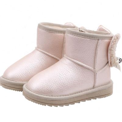 China Warm Winter Snow Boots Girls Shoes Waterproof Kids BootsPlush Velvet Non-slip Kids Shoes for sale