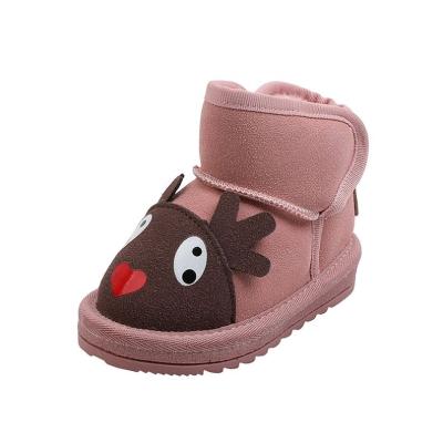 China New Arrival Cartoon Snow Boots Cute Winter Boys Girls Children Flat Shoes Plus Velvet Shorts Kids Boots for sale