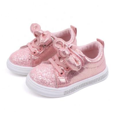 China Other Kids Sneakers Shoes For Girls Kids Shoes Casual Sports Shape Glitter Leather Baby Toddler Shoes Princess Infant Soft Flats for sale