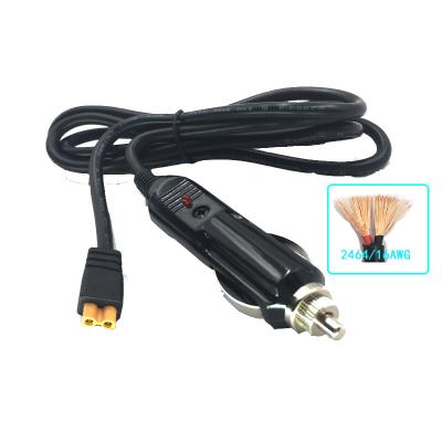 China 1.25m Electronic XT30 Female To Male Car Charger Cigarette Lighter 2464 16AWG for sale