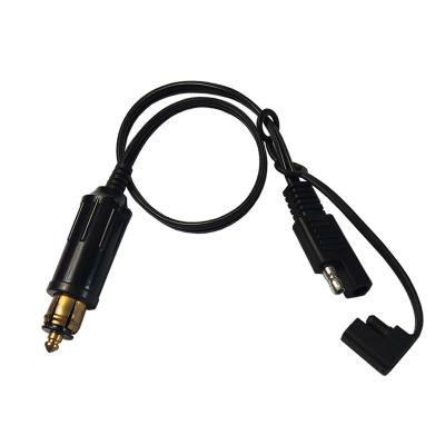 China JKM SAE To Motorcycle Cigarette Lighter Battery Adapter Automotive Connector Flame Retardant Cable Wire For BMW Moped for sale