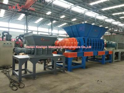 China 3 Phase Double Shaft Shredder Machine Coke Cans Aluminum Shredding Equipment for sale