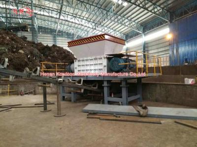 China Large Torque Waste Steel Aluminum Shredder Machine Detachable Blade Dual Shaft for sale