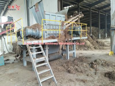 China High Efficiency Biomass Shredder Machine Double Shaft For Recycled Industry for sale